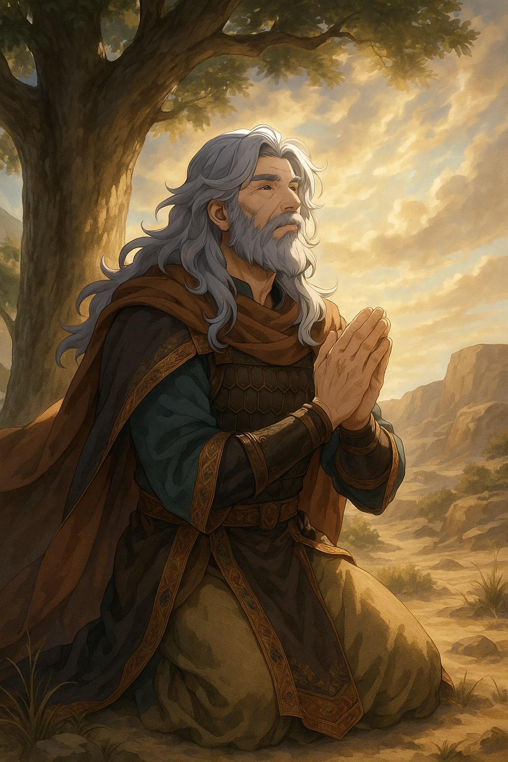Abraham praying for Sodom and Gomorrah