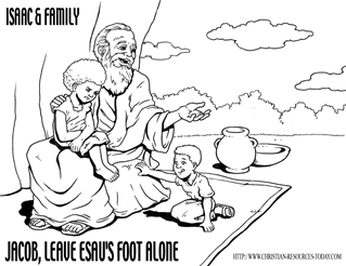 jacob and esau coloring pages