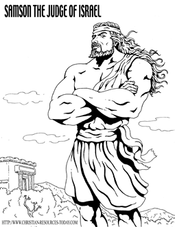 Sunday School Coloring Pages on See A Bible Coloring Pages Samson Life  We Currently