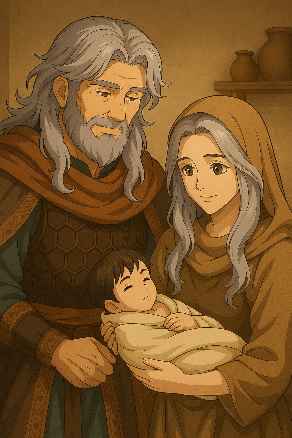 Abraham and Sarah finally have their own child named Isaac