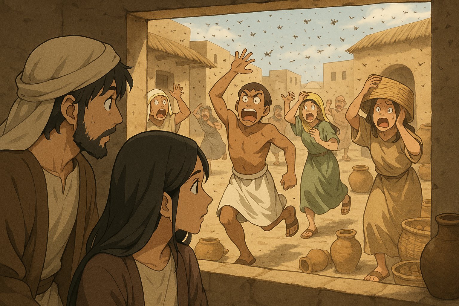 God continues to punish Egypt but He also keeps Israel separated from the fallout of the plagues