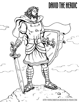david in the bible coloring pages - photo #5